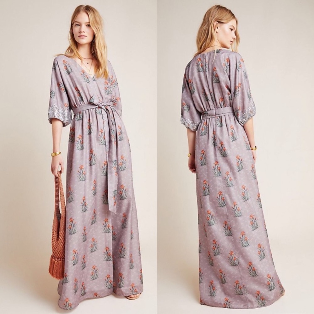 NWT Sachin and Babi Isolde Dress Floral Maxi 4 6